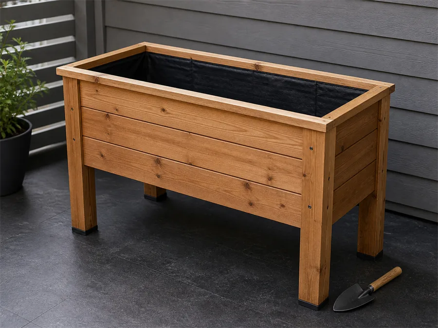 Cedar raised planter